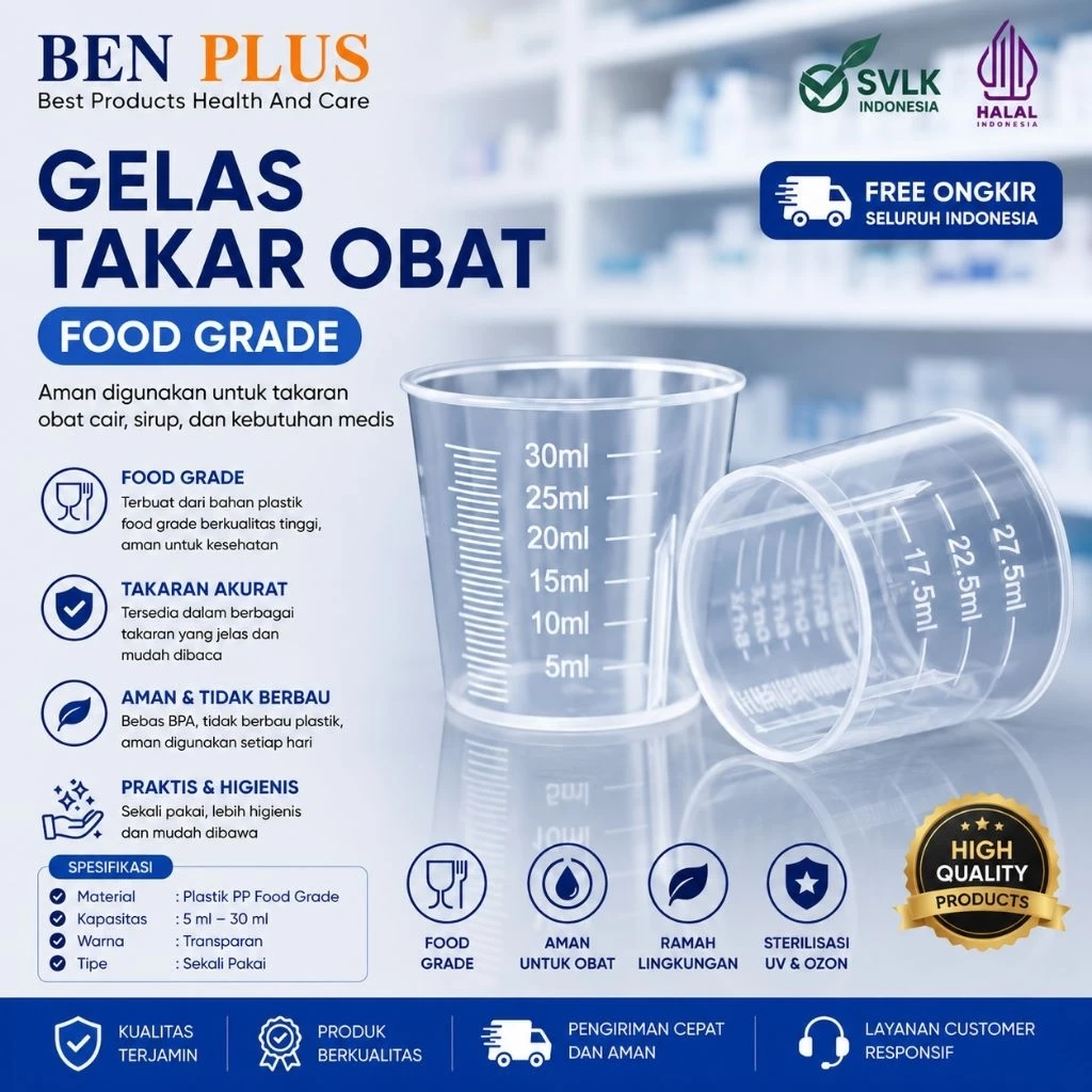 Takar Gelas Obat 30ml